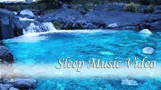 Sleep Music with Dreamy Waterfall at Night