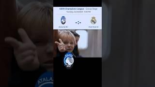 UCL 24/25 League Phase Matchday Atalanta BC vs Real Madrid Funny passenger 57  Real always Comeback