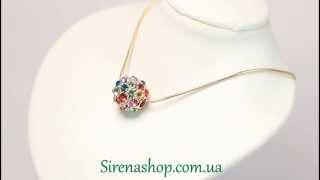 Sirenashop.com.ua: Бижутерия (Кулон Августина) с кристаллами Swarovski