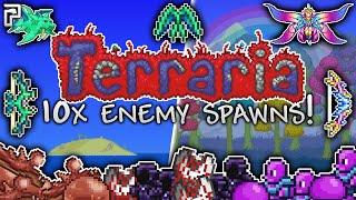 The Duke and the Empress with 10x enemy spawns! (Terraria Episode 18)