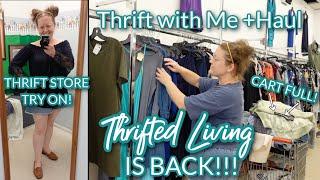 THRIFTED LIVING IS BACK [Ep.131] | THRIFT WITH ME & HAUL | THRIFT STORE TRY ON!!!