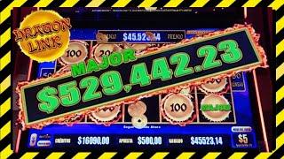 OMG! My 2nd MASSIVE MAJOR Progressive in Dragon Link Slot +$500k WON