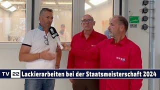 Die Aufgaben im Bereich Lackiererei bei der STAATSMEISTERSCHAFT Fahrzeugtechnik Tirol 2024