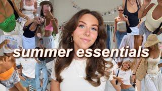 SUMMER WARDROBE ESSENTIALS 2023! | everyday basics, pinterest inspired, & wearable! (summer outfits)