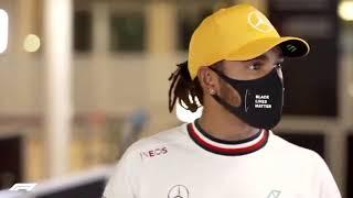 La reacción de lewis Hamilton al escuchar RENAULT R25 exhibicion de  Fernando Alonso ABU DHABI!!