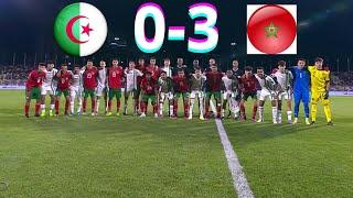 CAN U17, ALGÉRIE VS MAROC (0-3), RÉSUMÉ DU MATCH.