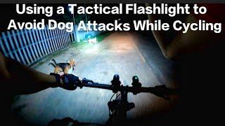 Using a Tactical Flashlight to Avoid Dog Attacks While Cycling | Klarus E2