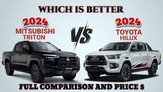 2024 Mitsubishi Triton GSR vs 2024 Toyota Hilux GR Sport | L200 vs Hilux | Which is better