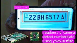 license plate detection using raspberry pi camera | yolov10 custom object detection raspberry pi