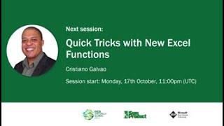 24  CRISTIANO GALVAO   Quick Tricks with New Excel Functions