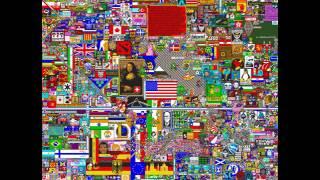 r/place 2017 timelapse 9000:1