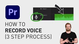 How to record voice directly in Premiere Pro