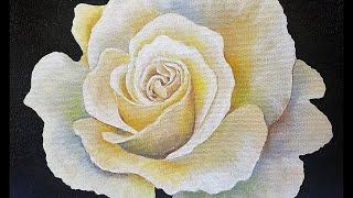 ROSE Painting Tutorial Step by Step LIVE Free Acrylic Fine Art Lesson