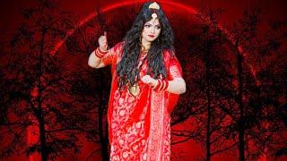 Maa Durga look   Navratri shoot vlog Durga Maa full makeup & shoot vlog  Jai mata di