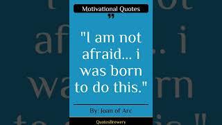 I Am Not Afraid... I Was Born To Do This.... | Best Motivational Quote Of The Day