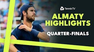 Tiafoe and Vukic Battle; Khachenov & Tabilo Also In Action | Almaty 2024 Quarter-Finals Highlights