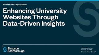 Enhancing University Websites Through Data Driven Insights