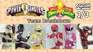 Mighty Morphin Seasons 2/3 | Power Rangers: Heroes of the Grid Team Breakdown