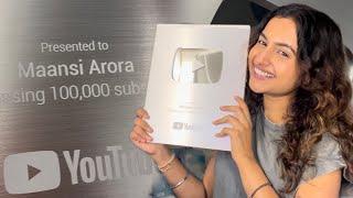 Unboxing My First YouTube Silver Play Button | Received My First YouTube Silver Play Button In Korea