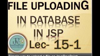 15-1-Image uploading in database and loading from database in jsp and servlet in java