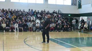 Keith Hawkins Speaks at Leigh High School