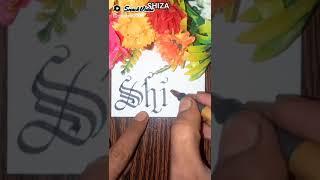 SHIZA Name Calligraphy #art #artist #artwork #artkopoint #calligraphy  #shezi #shiza