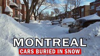 Montreal Major Winter Storm Shuts Down the City - February 2025 Snowstorm