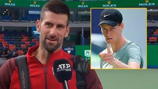 Novak Djokovic "Sinner is the Best Player in the World!" - Shanghai 2024