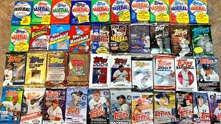 I BOUGHT EVERY PACK OF TOPPS FROM 1980-2020!  40 YEARS OF TOPPS BASEBALL CARDS!