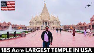 The LARGEST HINDU TEMPLE in AMERICA |Akshardham Temple New Jersey || BAPS Shri Swaminarayan Mandir