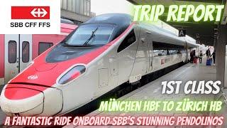 SBB’s fantastic Pendolino - 1st Class Munchen Hbf to Zürich Hb.