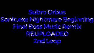 Subro's Remix of Sonic.exe Nightmare Beginning Final Boss Music REUPLOADED