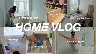 PRODUCTIVE VLOG: new furniture & bedroom makeover *motivation* organizing, cleaning + home updates