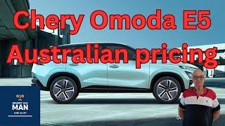 Chery Omoda E5 Pricing Australia