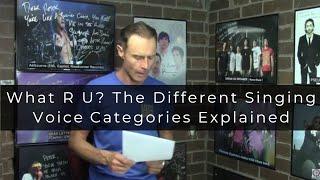 ASK VSA - What R U? The Different Singing Voice Categories Explained