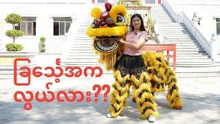 တရုတ်ရိုးရာခြင်္သေ့အက သင်မယ်~ Lion Dance Learning in Yangon