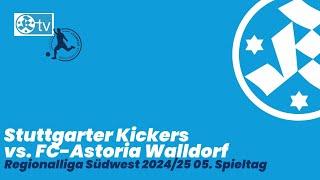 5. Spieltag Regionalliga Südwest 2024/25 Spielbericht Stuttgarter Kickers - FC-Astoria Walldorf