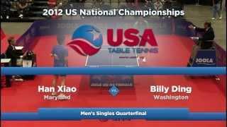 Men's Singles QF: Han Xiao vs. Billy Ding - 2012 US National Championships