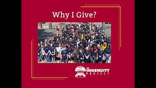 Angie Venza  Why I give to Ingenuity