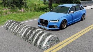 Cars vs Massive Speed Bumps  – BeamNG.Drive