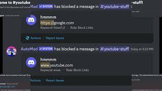 Block Links using Discord AutoMod!