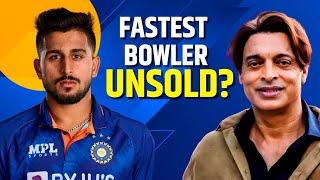 Fastest Bowler Unsold in IPL Auction Shoaib Akhtar on Umran Malik