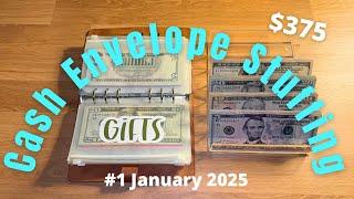 My First Cash Stuffing of 2025!! // Goals For This Year