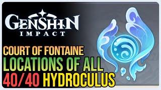 Court of Fontaine Region All Hydroculus Genshin Impact