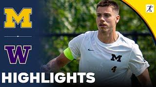 Michigan vs Washington | NCAA College Soccer | Highlights - September 16, 2024