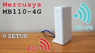 Mercusys MB110-4G router 4G Wi-Fi • Unboxing, installation, configuration and test