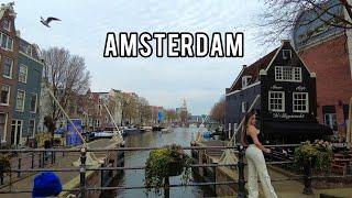  Not the Most Touristic Center of Amsterdam, Netherlands 2023 Street Walking Tour 4K