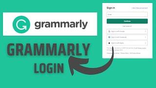 How to Login Grammarly Account? Sign In Grammarly Online on Desktop