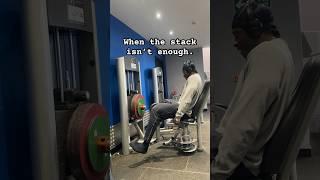 When the stack isn’t heavy enough… #bodybuilding #gym #workout #strength