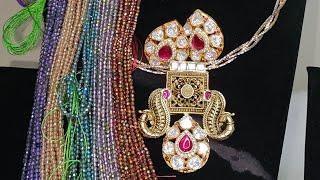 #hand made jewellery #kundan #real Beads #Victorian#polki #74167144 ️️